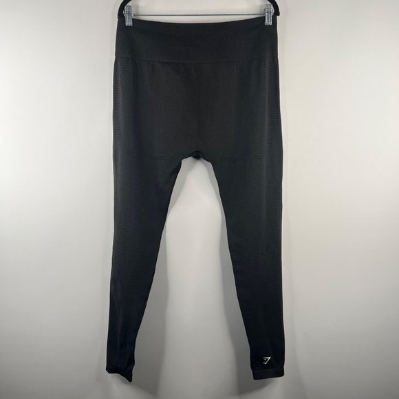 Gymshark Vital Seamless 2.0 High Waist Train Leggings Pants Size XXL Black Marl - Picture 7 of 9
